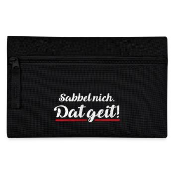Sabbel nich. Dat geit! | plattdeutsch norddeutsch - Federtasche - Schwarz - Vorne
