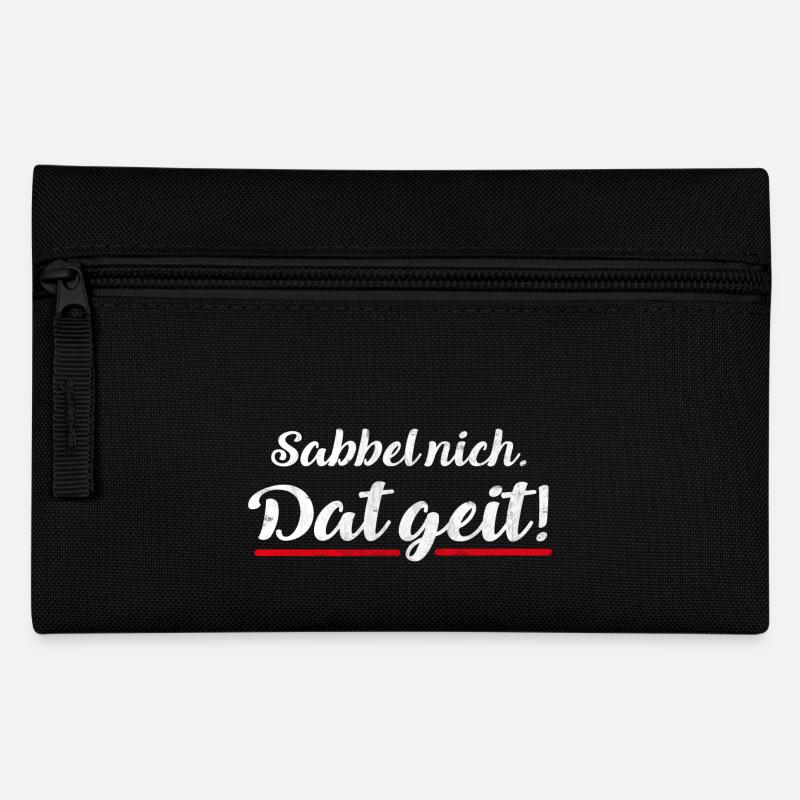 Sabbel nich. Dat geit! | plattdeutsch norddeutsch - Federtasche - Schwarz