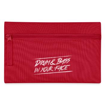 Drum & bass in your face / Party / Rave / Dj - Trousse - rouge - Devant