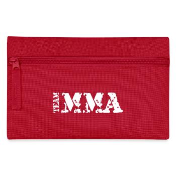 Team MMA Fighter Octagon Martial Arts Logo Club - Pencil Case - red - Front