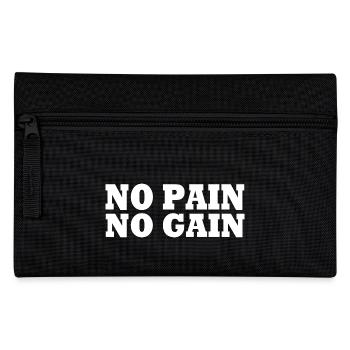 No pain no gain - Pencil Case - black - Front