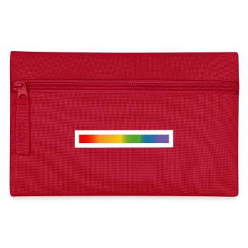 LGBT lgbtqi queer rainbow bar - Pencil Case - red - Front