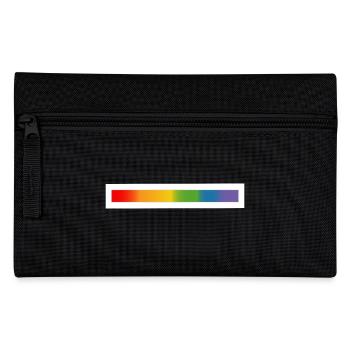LGBT lgbtqi queer rainbow bar - Pencil Case - black - Front