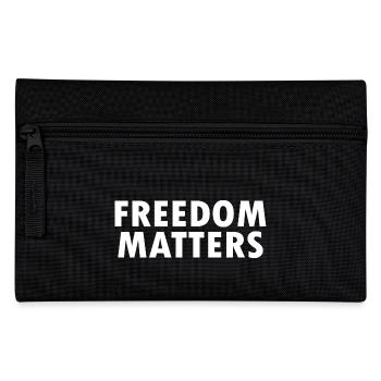 Freedom matters - Pencil Case - black - Front