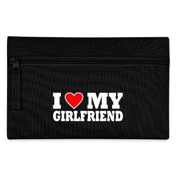 I love my girlfriend - Pencil Case - black - Front