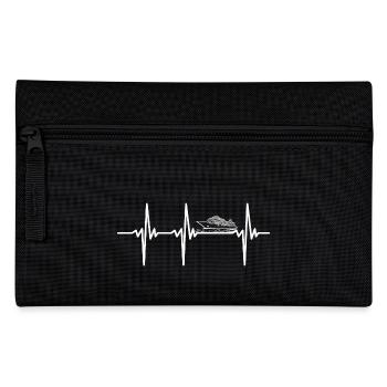 Heartbeat for cruise and cruise ship - Pencil Case - black - Front