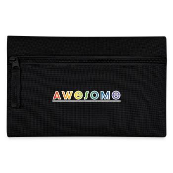 superbe chemise noire arc-en-ciel - Trousse - noir - Devant