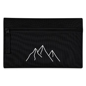 Mountains - Pencil Case - black - Front