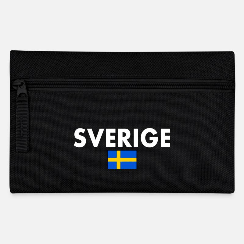 Sverige - Federtasche - Schwarz