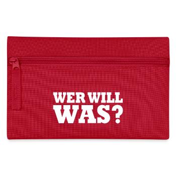 Wer will was - Federtasche - Rot - Vorne