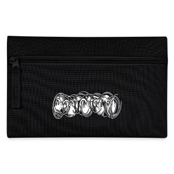 Vintage bows unusual lines - Pencil Case - black - Front