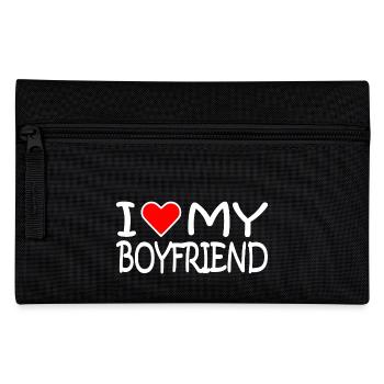 I love my boyfriend - Pencil Case - black - Front