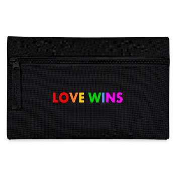 Love wins - Federtasche - Schwarz - Vorne