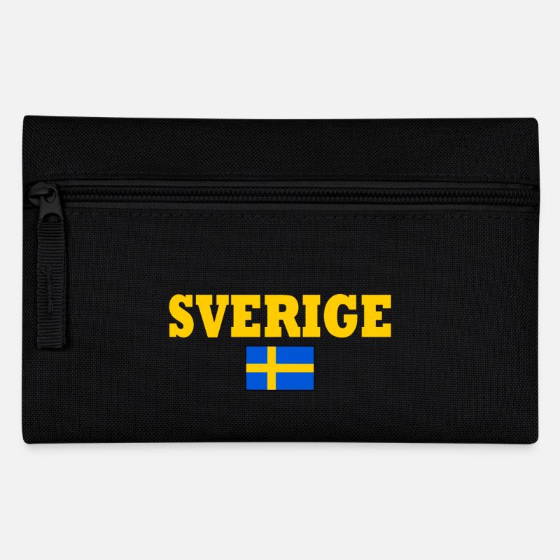 Sverige - Federtasche - Schwarz