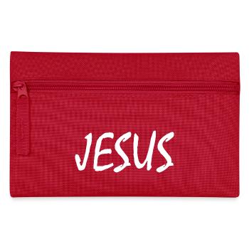 Jesus - Federtasche - Rot - Vorne