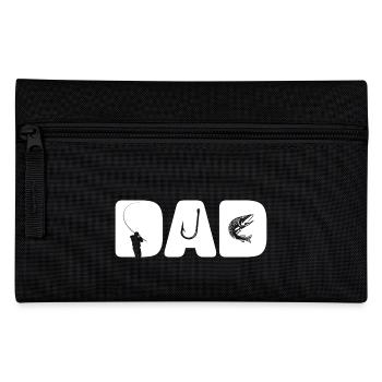 Angler Dad - Cool Father's Day Fishing Fan Custom - Pencil Case - black - Front