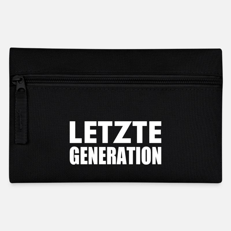 Letzte generation - Federtasche - Schwarz