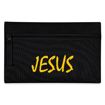 Jesus - Pencil Case - black - Front