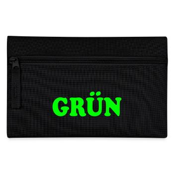 Grün - Federtasche - Schwarz - Vorne