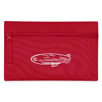 Zeppelin Luftschiff Fan Design - Federtasche - Rot - Vorne