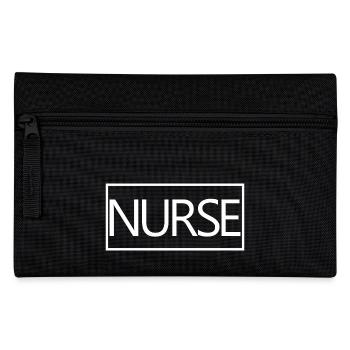 Krankenschwester-stolzes graduiertes Krankenpflege-Studenten-Geschenk - Federtasche - Schwarz - Vorne