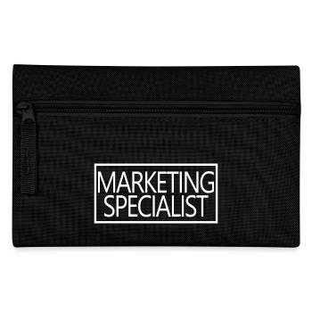 Marketingspezialist Stolzer diplomierter Marketingspezialist - Federtasche - Schwarz - Vorne