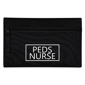 PEDS Krankenschwester stolze Krankenpflegeschülerin - Federtasche - Schwarz - Vorne