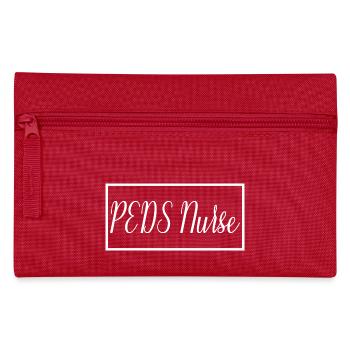 Une infirmière PEDS fière d’être étudiante diplômée en sciences infirmières - Trousse - rouge - Devant