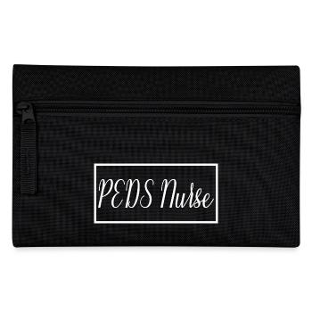 PEDS Krankenschwester stolze Krankenpflegeschülerin - Federtasche - Schwarz - Vorne