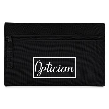 Opticien fier Étudiant Opticien diplômé - Trousse - noir - Devant