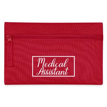 Medizinische Assistentin Stolz absolvierte Gesundheitsversorgung - Federtasche - Rot - Vorne