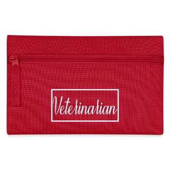 Veterinarian Proud Graduated Veterinary Student - Pencil Case - red - Front
