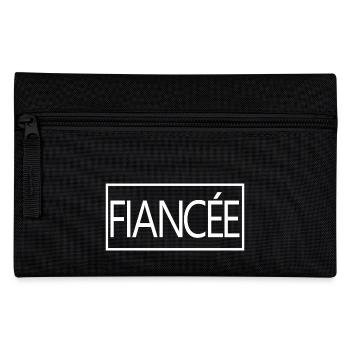 Fiancée Matching Engagement Wedding Honeymoon - Pencil Case - black - Front