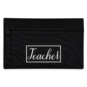 Enseignant fier de l’éducation graduée Cadeau de l’enseignant - Trousse - noir - Devant