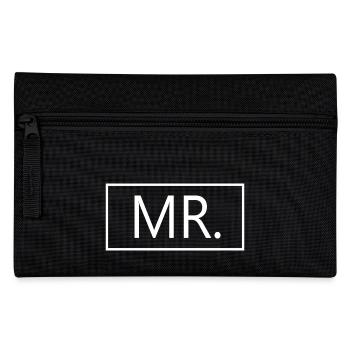 Mr. Matching Couple Engagement Wedding Honeymoon - Pencil Case - black - Front