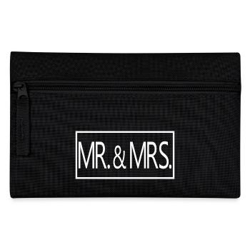 M. & Mme Couple marié Hommes & Femmes Cadeau de mariage - Trousse - noir - Devant