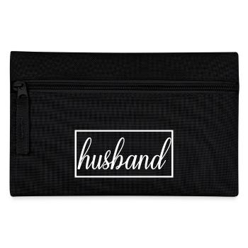 Husband Matching Engagement Wedding Honeymoon - Pencil Case - black - Front