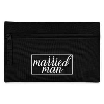 Homme marié Couple Matching Mariage Lune de miel - Trousse - noir - Devant
