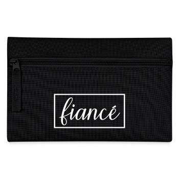 Fiancé Matching Engagement Gift Groom’s Mariage du marié - Trousse - noir - Devant