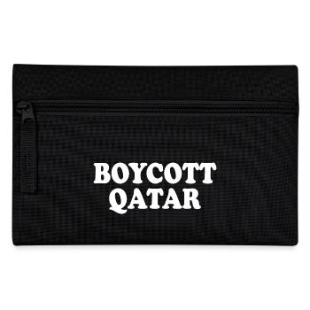 Boycott qatar - Pencil Case - black - Front