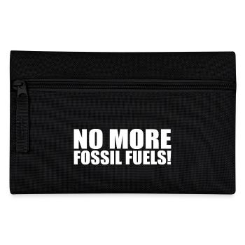 No more fossil fuels - Pencil Case - black - Front