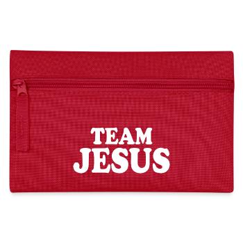 Team jesus - Pencil Case - red - Front