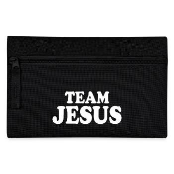 Team jesus - Pencil Case - black - Front