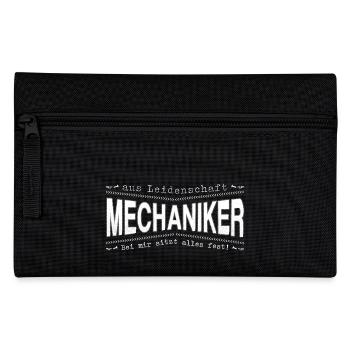 Mechaniker Mechatroniker Handwerker - Federtasche - Schwarz - Vorne
