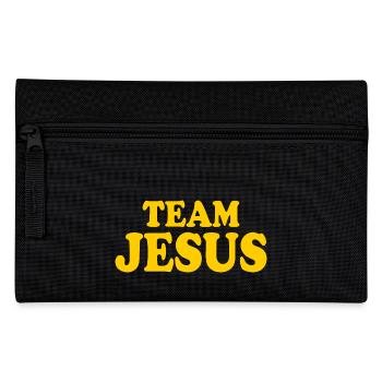 Team jesus - Pencil Case - black - Front