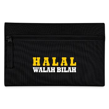 Halal walah bilah - Pencil Case - black - Front