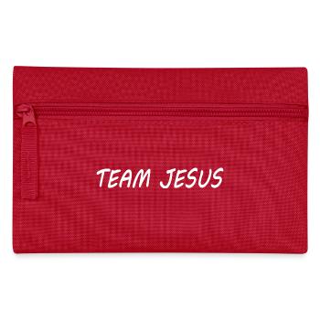 Team jesus - Pencil Case - red - Front