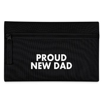 Proud new dad - Pencil Case - black - Front
