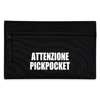 attenzione pickpocket - Pencil Case - black - Front