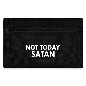 Not today satan - Federtasche - Schwarz - Vorne